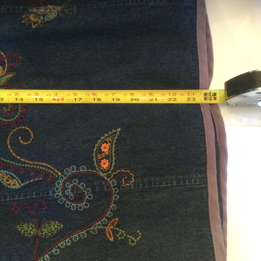 Denim & Co Embroidered Denim Jacket - Picture 5 of 7